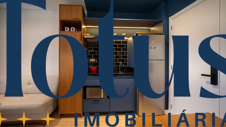 Studio moderno no Elleva com coworking e rooftop